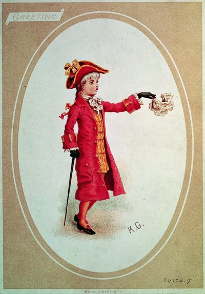 Boy Dressed in Scarlet by Kate Greenaway